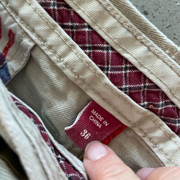 Keanan Duffty England's Dreaming Shorts Size 36 Khaki Tan Loose READ - Picture 5 of 10